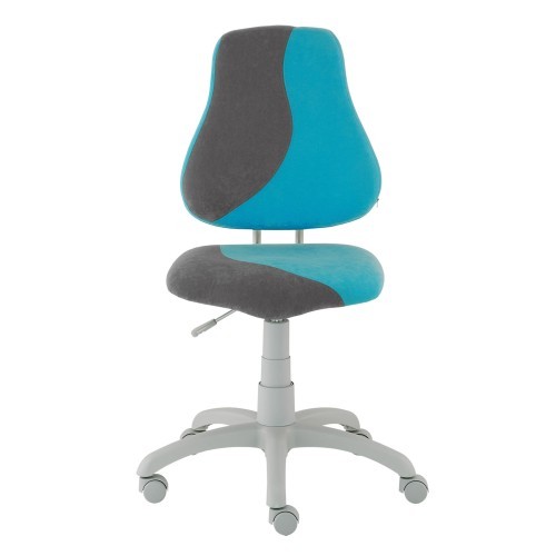 Dětská rostoucí židle Fuxo S-Line šedá/světle modrá